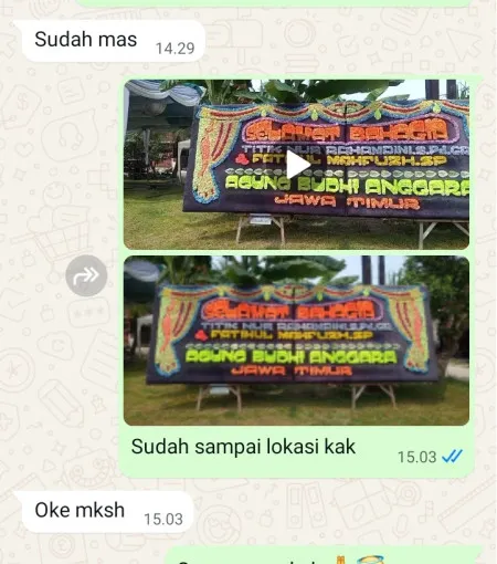 Pengiriman Papan Bunga Jungpasir Wedung