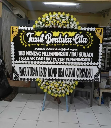 Papan Bunga Duka Jungpasir Wedung